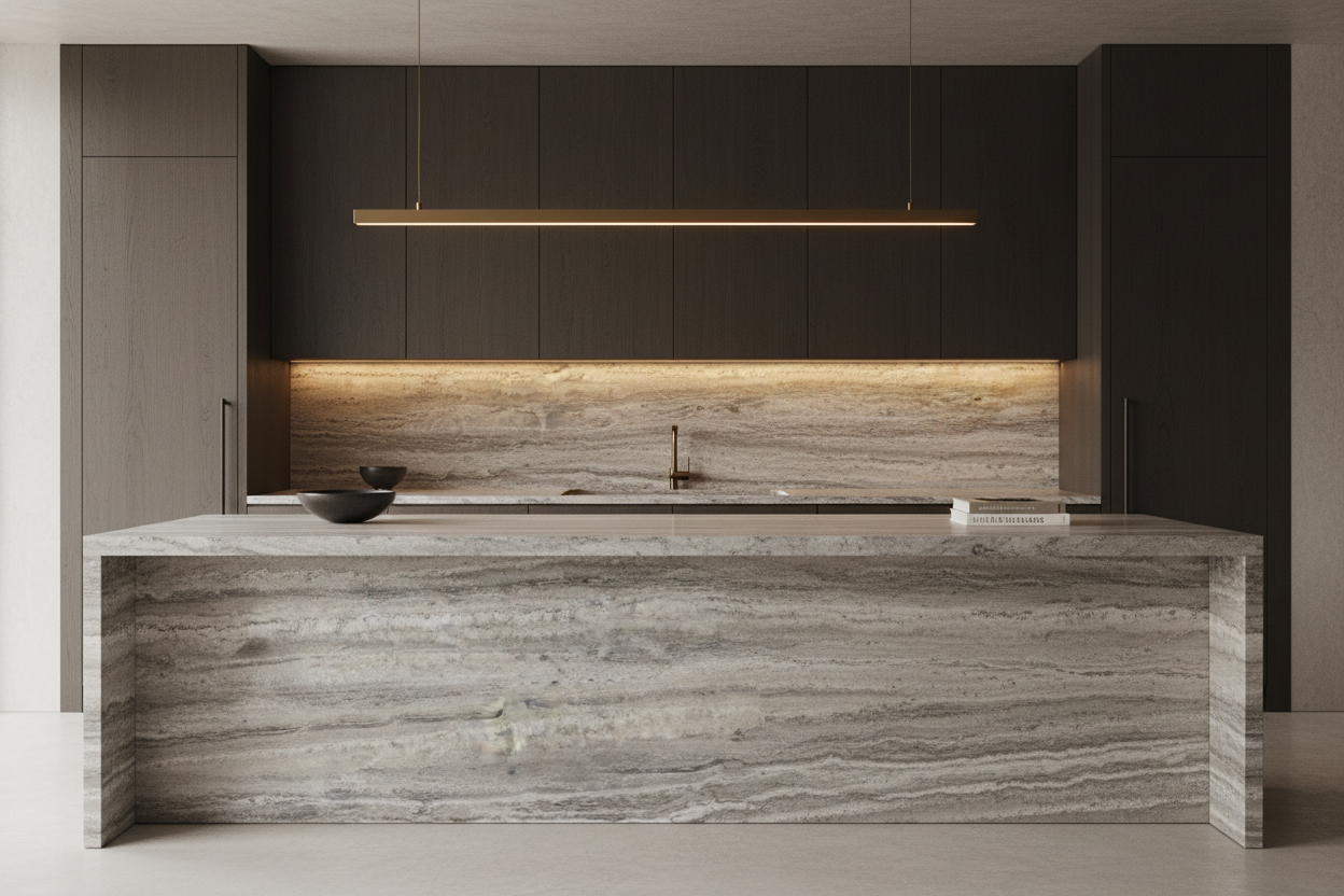Travertino Silver